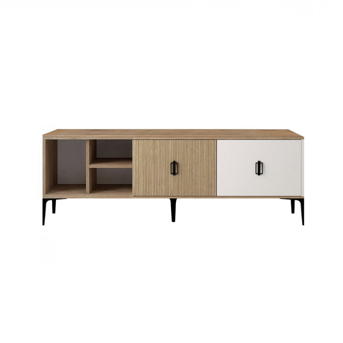 Hanah Home Era 3806 Soporte para TV Roble y Blanco Hanah Home Era 3806 Soporte para TV Roble y Blanco